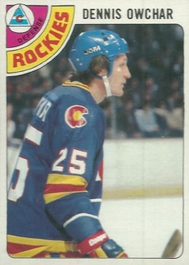 1978 Topps Dennis Owchar #19 Hockey Card