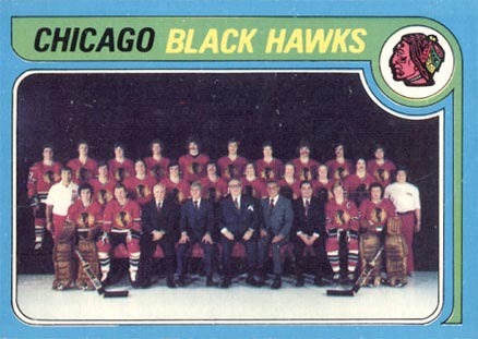 1979 O-Pee-Chee Blackhawks Team #247 Hockey Card