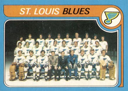 1979 O-Pee-Chee Blues Team #257 Hockey Card