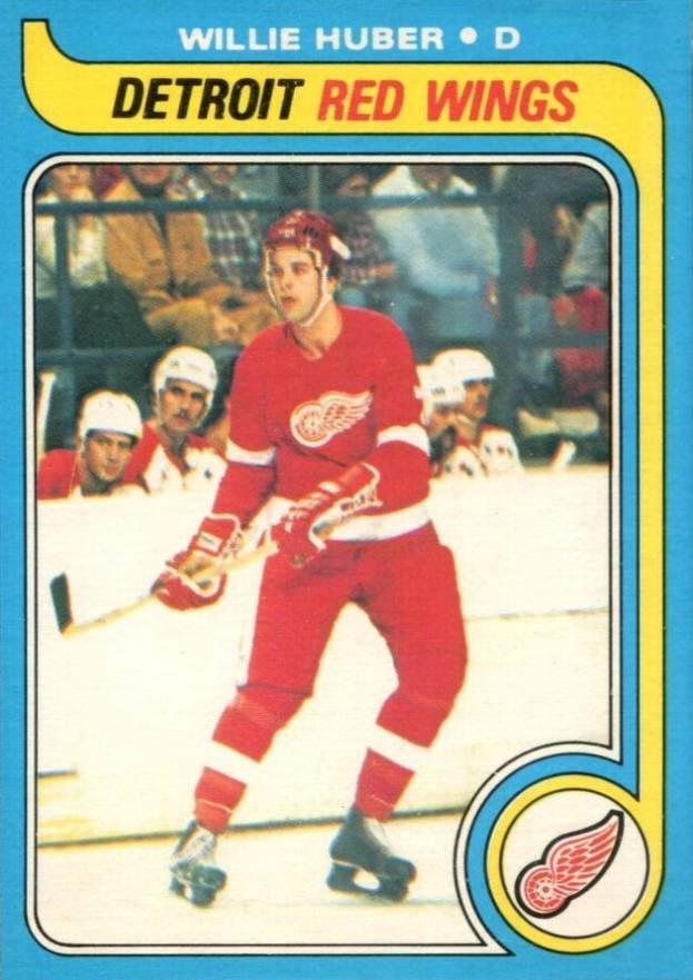 1979 O-Pee-Chee Willie Huber #17 Hockey Card