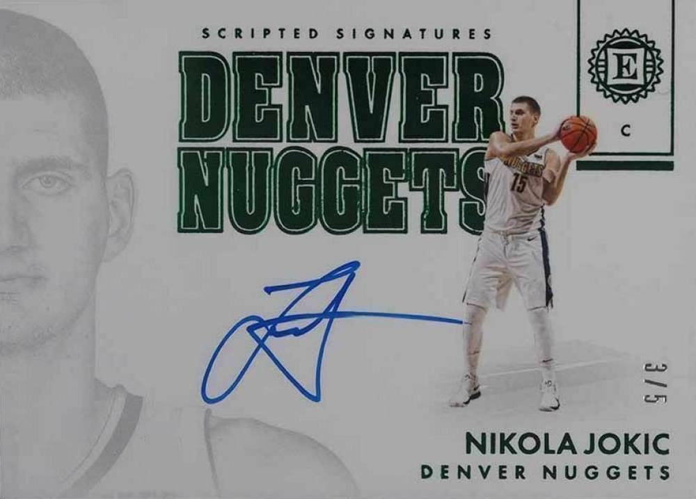 2017 Panini Encased Scripted Signatures Nikola Jokic #NJK Basketball Card