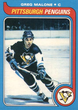 1979 Topps Greg Malone #9 Hockey Card
