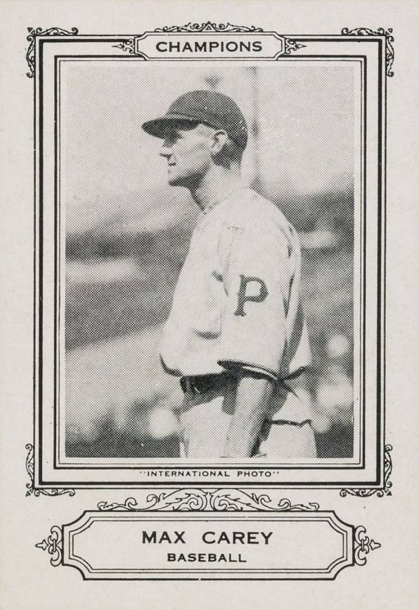1926 Spalding Champion Max Carey #8 Baseball Card