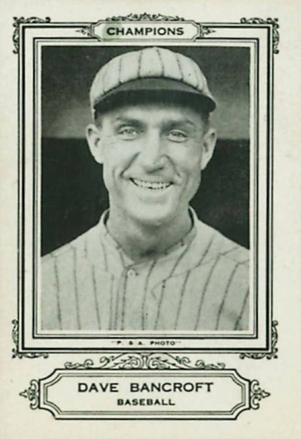 1926 Spalding Champion Dave Bancroft #4 Baseball Card