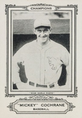 1926 Spalding Champion Mickey Cochrane #10 Baseball Card
