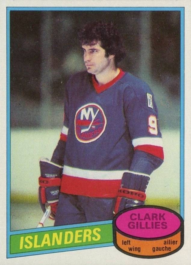 1980 O-Pee-Chee Clark Gillies #75 Hockey Card