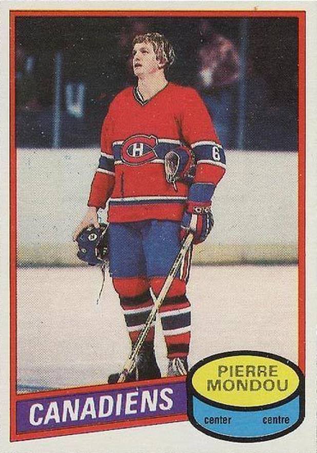 1980 O-Pee-Chee Pierre Mondou #42 Hockey Card