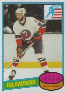 1980 O-Pee-Chee Ken Morrow #9 Hockey Card