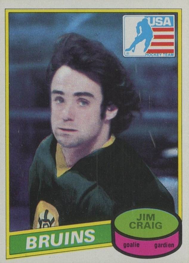 1980 O-Pee-Chee Jim Craig #22 Hockey Card