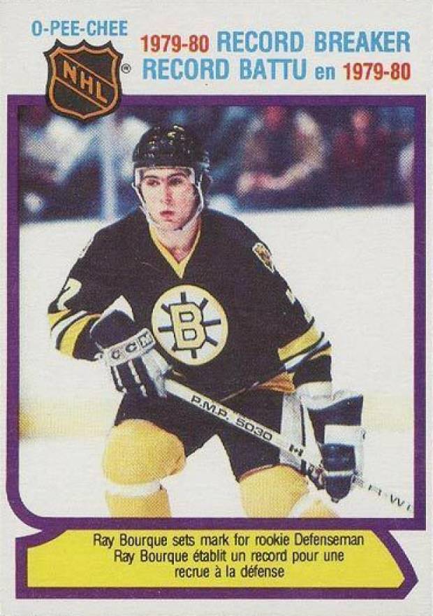 1980 O-Pee-Chee Ray Bourque #2 Hockey Card