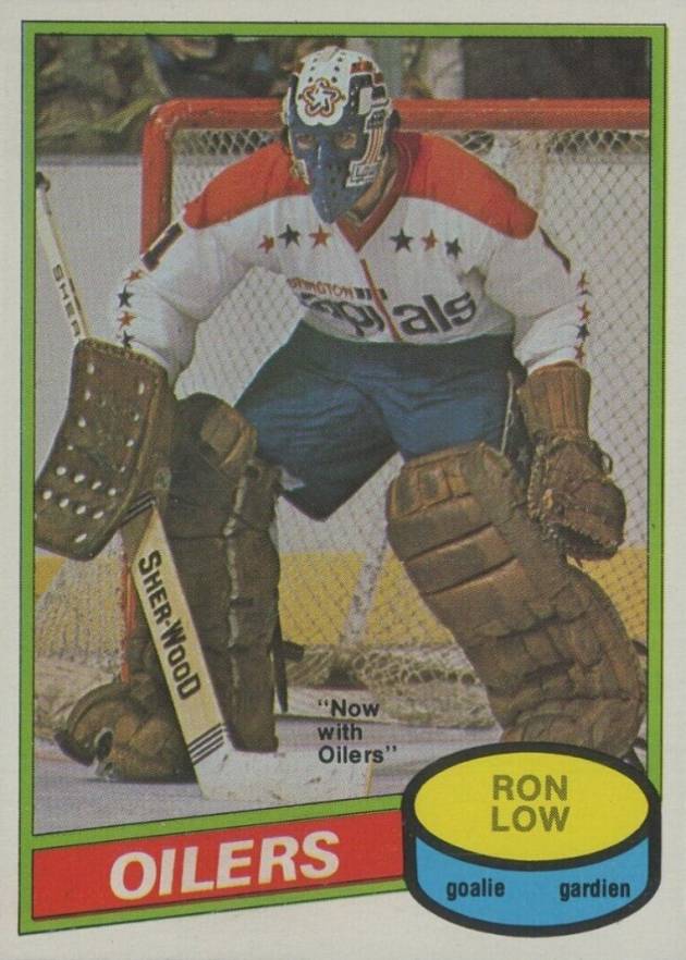 1980 O-Pee-Chee Ron Low #333 Hockey Card