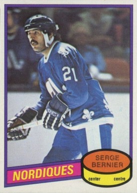 1980 O-Pee-Chee Serge Bernier #309 Hockey Card
