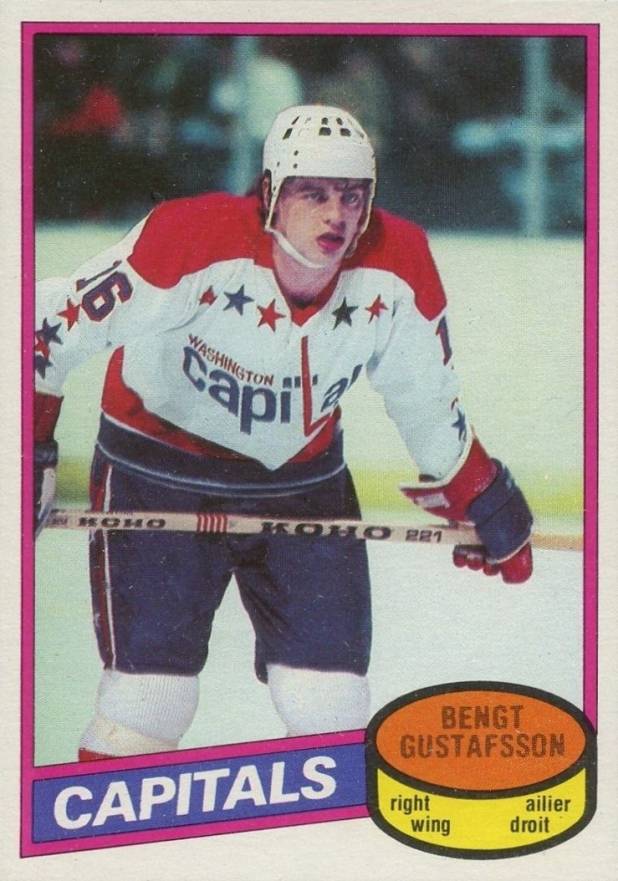 1980 O-Pee-Chee Bengt Gustafsson #222 Hockey Card