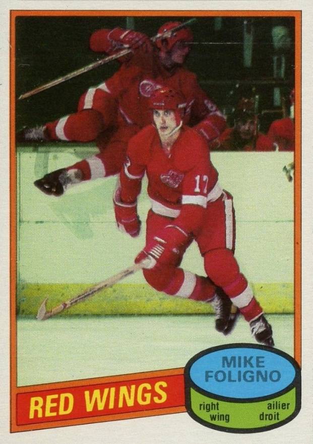 1980 O-Pee-Chee Mike Foligno #187 Hockey Card