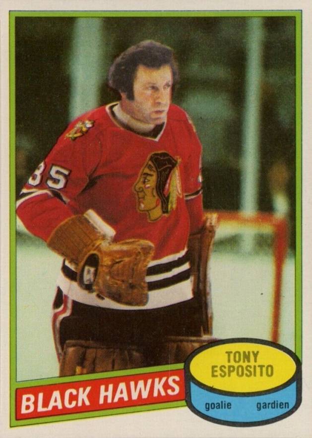 Sold at Auction: (EX) 1971-72 Topps Tony Esposito #110 Hockey Card