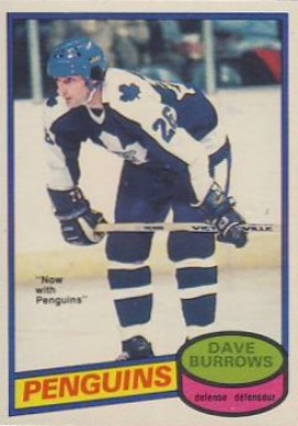1980 O-Pee-Chee Dave Burrows #147 Hockey Card