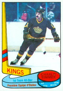 1980 O-Pee-Chee Charlie Simmer #83 Hockey Card