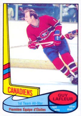 1980 O-Pee-Chee Guy LaFleur #82 Hockey Card