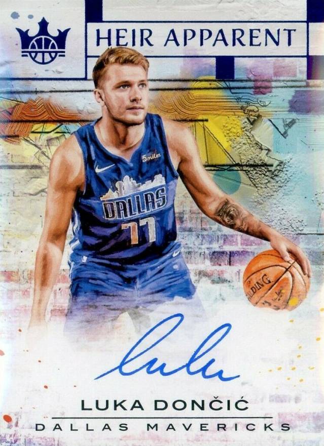 2018 Panini Court Kings Heir Apparent Autographs Luka Doncic #LDC Basketball Card