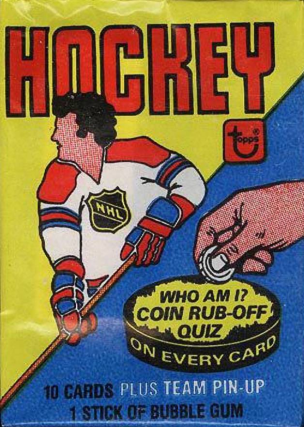 1980 Topps Wax Pack #WP Hockey Card