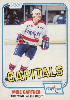 1981 O-Pee-Chee Mike Gartner #347 Hockey Card