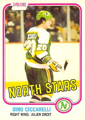 1981 O-Pee-Chee Dino Ciccarelli #161 Hockey Card
