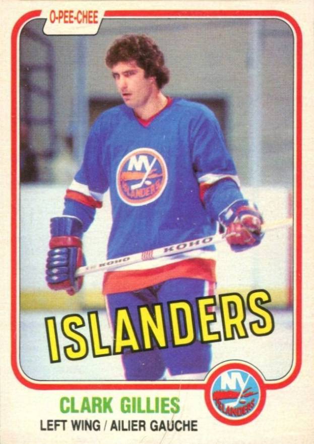 1981 O-Pee-Chee Clark Gillies #202 Hockey Card