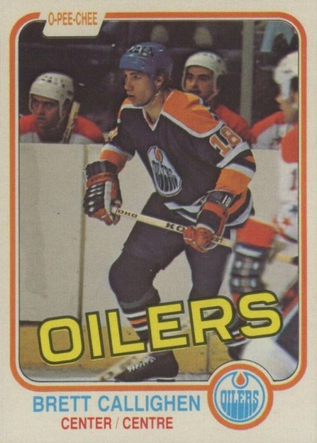 1981 O-Pee-Chee Brett Callighen #110 Hockey Card