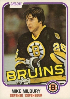 1981 O-Pee-Chee Mike Milbury #16 Hockey Card