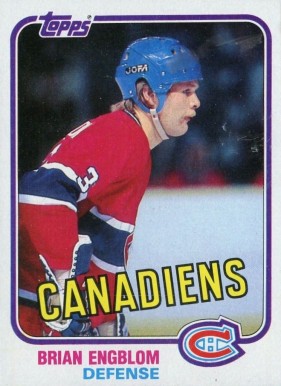 1981 Topps Brian Engblom #10 Hockey Card