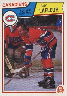 1983 O-Pee-Chee Guy LaFleur #189 Hockey Card