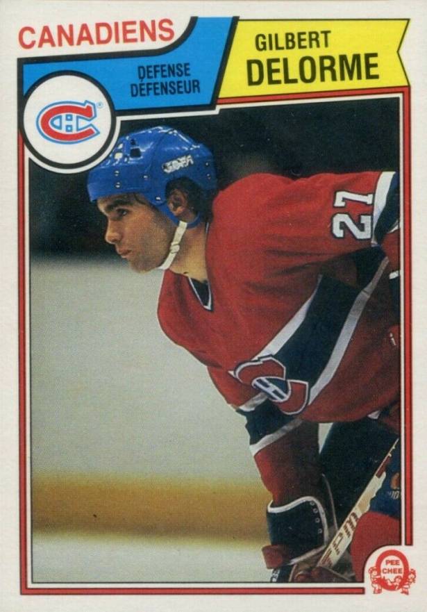 1983 O-Pee-Chee Gilbert Delorme #186 Hockey Card