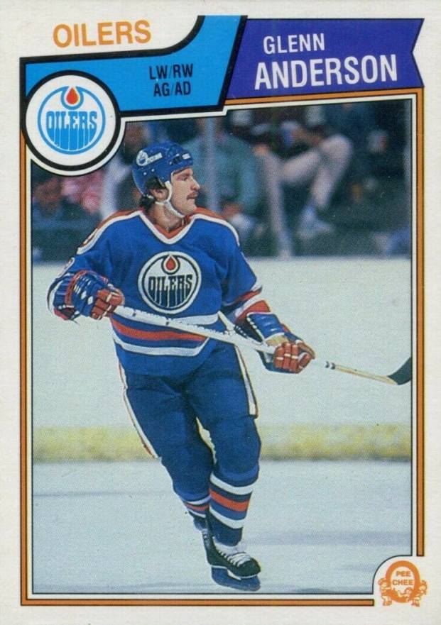 1983 O-Pee-Chee Glenn Anderson #24 Hockey Card