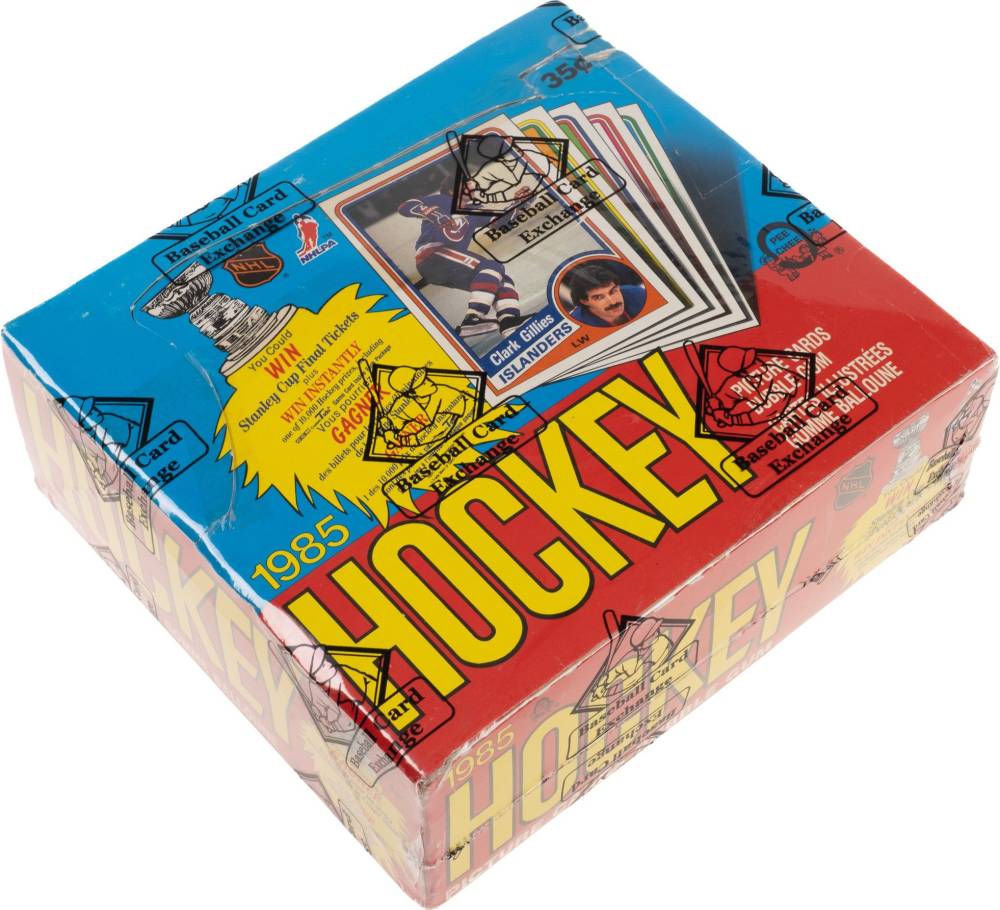 1984 O-Pee-Chee Wax Pack Box #WPB Hockey Card