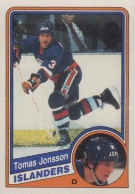 1984 O-Pee-Chee Tomas Jonsson #128 Hockey Card