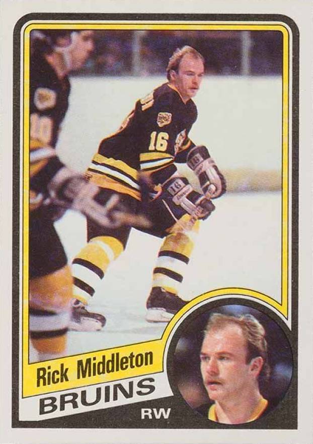 1984 Topps Rick Middleton #8 Hockey Card