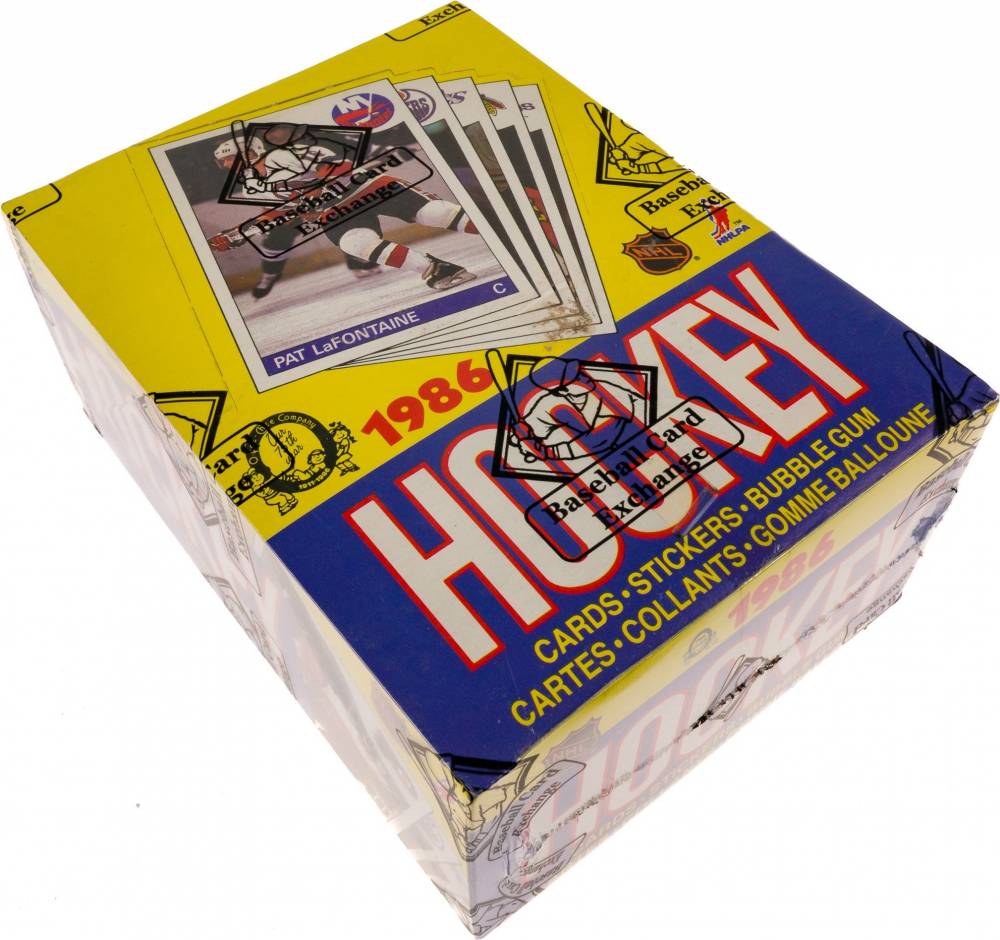 1985 O-Pee-Chee Wax Pack Box #WPB Hockey Card