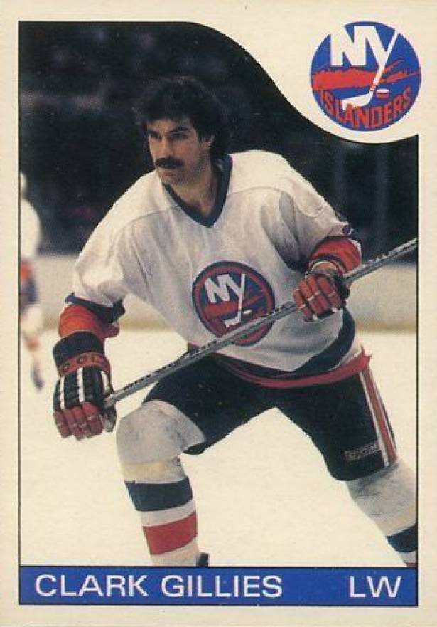 1985 O-Pee-Chee Clark Gillies #81 Hockey Card