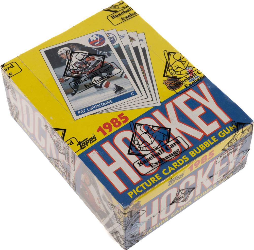1985 Topps Wax Pack Box #WPB Hockey Card