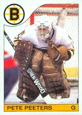 1985 Topps Pete Peeters #75 Hockey Card