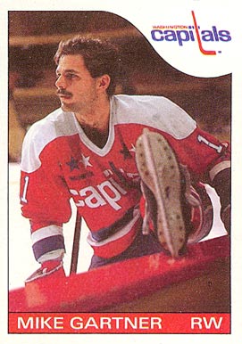 1985 Topps Mike Gartner #46 Hockey Card