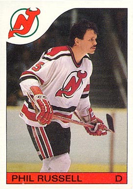 1985 Topps Phil Russell #30 Hockey Card