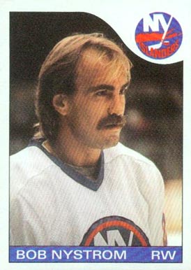 1985 Topps Bob Nystrom #11 Hockey Card