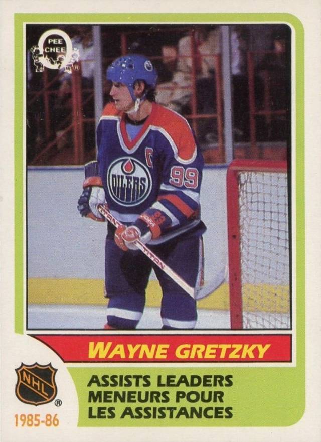 1986 O-Pee-Chee Wayne Gretzky #259 Hockey Card