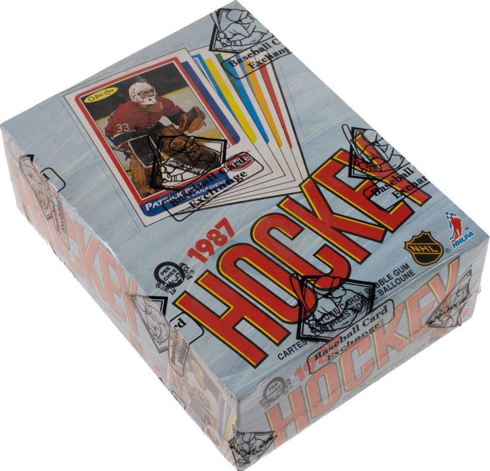 1986 O-Pee-Chee Wax Pack Box #WPB Hockey Card