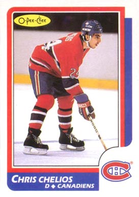 1986 O-Pee-Chee Chris Chelios #171 Hockey Card