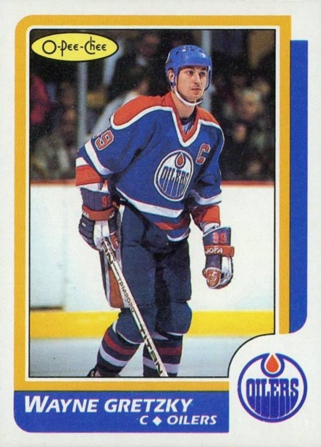 1986 O-Pee-Chee Wayne Gretzky #3 Hockey Card