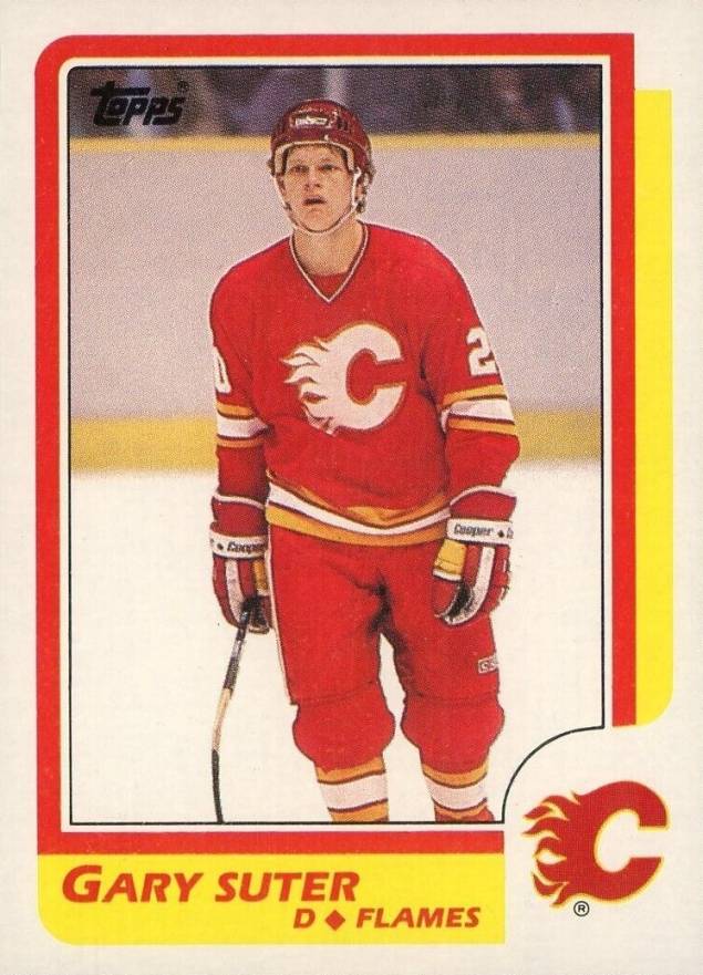 1986 Topps Gary Suter #189 Hockey Card