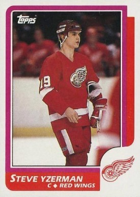 1986 Topps Steve Yzerman #11 Hockey Card