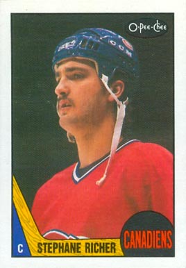 1987 O-Pee-Chee Stephane Richer #233 Hockey Card